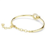 Swarovski armbånd Dextera bangle Round cut, White, Gold-tone plated - 5743568