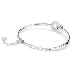 Swarovski armbånd Dextera bangle Round cut, White, Rhodium plated - 5743569
