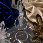 Forlovelsesring med Radiant cut Lab Grown diamant i 2.02 ct og River (E) - VVS2 - ABR21643LGHG