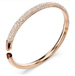 Swarovski armbånd Sublima bangle, Snow pavé, White, Rose gold-tone plated - 5688612