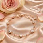 Swarovski armbånd Imber bracelet Round cut, White, Rose gold-tone plated - 5730677