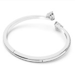 Swarovski armbånd Attract Soul bangle Heart, White, Rhodium plated - 5518814