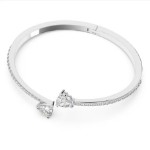 Swarovski armbånd Attract Soul bangle Heart, White, Rhodium plated - 5518814
