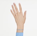 Swarovski armbånd Imber Tennis bracelet Mixed round cuts, Blue, Rhodium plated - 5719282
