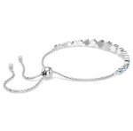 Swarovski armbånd Imber Tennis bracelet Mixed round cuts, Blue, Rhodium plated - 5719282