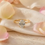 Forlovelsesring med Oval Lab Grown diamant i 2.02 ct og River (E) - VVS2 - ABR21640LGGG