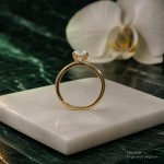 Forlovelsesring med Oval Lab Grown diamant i 1.54 ct og River (E) - VVS2 - ABR21639LGGG