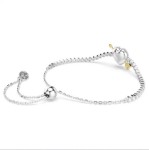 Swarovski armbånd Idyllia bracelet Mixed cuts, Heart with arrow, White, Rhodium plated - 5742022