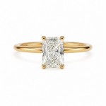 Forlovelsesring med Radiant cut Lab Grown diamant i 1.03 ct og River (E) - VVS2 - ABR21641LGGG
