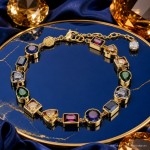 Swarovski armbånd Stilla bracelet Mixed cuts, Multicolored, Gold-tone plated - 5662925