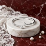 Swarovski armbånd Attract Soul bangle Heart, White, Rhodium plated - 5518814