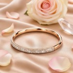 Swarovski armbånd Sublima bangle, Snow pavé, White, Rose gold-tone plated - 5688612