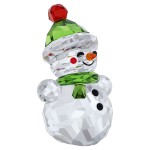 Swarovski figurer Holiday Cheers snømann i krystall - 5735125