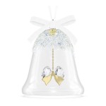 Swarovski figurer juleklokke 2026 med hvite krystaller - 5732532