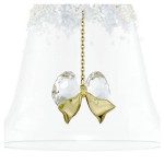 Swarovski figurer juleklokke 2026 med hvite krystaller - 5732532