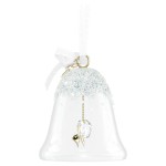 Swarovski figurer juleklokke 2026 med hvite krystaller - 5732532