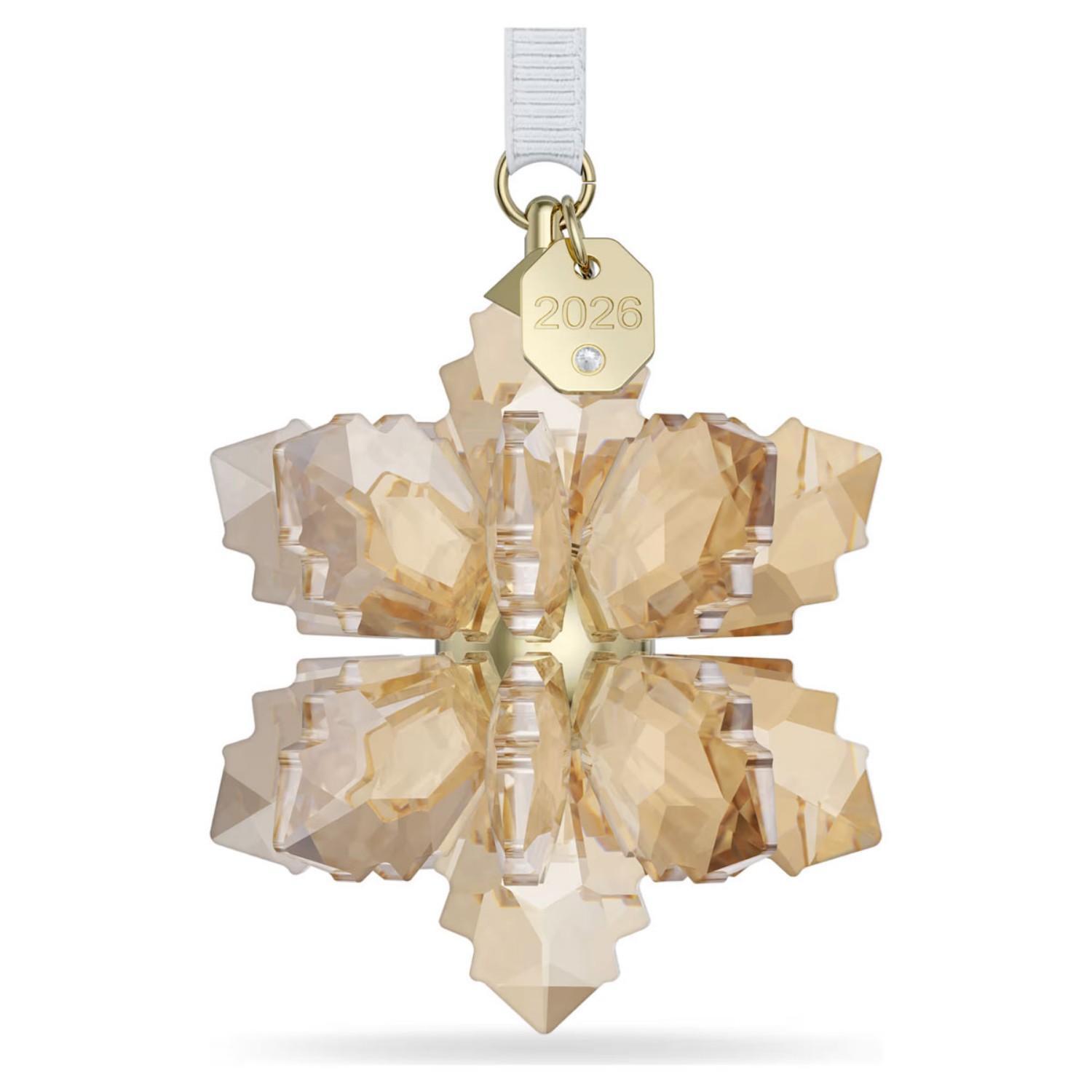 Swarovski figurer Annual Edition julepynt i gullfarge snøfnugg 2026 - 5731942