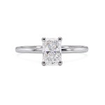 Forlovelsesring med Radiant cut Lab Grown diamant i 1.05 ct og River (E) - VVS2 - ABR21641LGHG