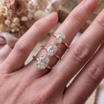 Forlovelsesring med Oval Lab Grown diamant i 2.02 ct og River (E) - VVS2 - ABR21640LGGG