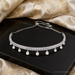 Swarovski collier Ariana Grande x Swarovski choker Crystal pearl, Round cut, White, Rhodium plated - 5720865