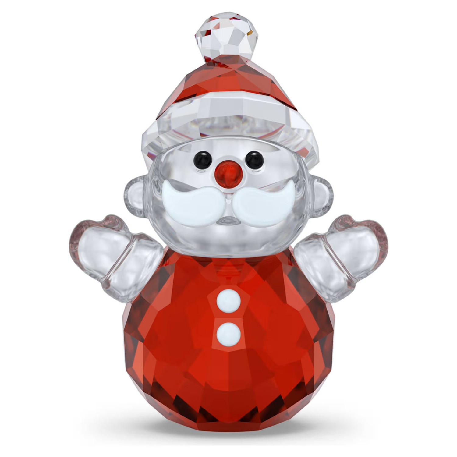Swarovski figurer Holiday Cheers nissefigur i rødt med 221 fasetter - 5735123