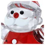 Swarovski figurer Holiday Cheers nissefigur i rødt med 221 fasetter - 5735123