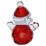 Swarovski figurer Holiday Cheers nissefigur i rødt med 221 fasetter - 5735123