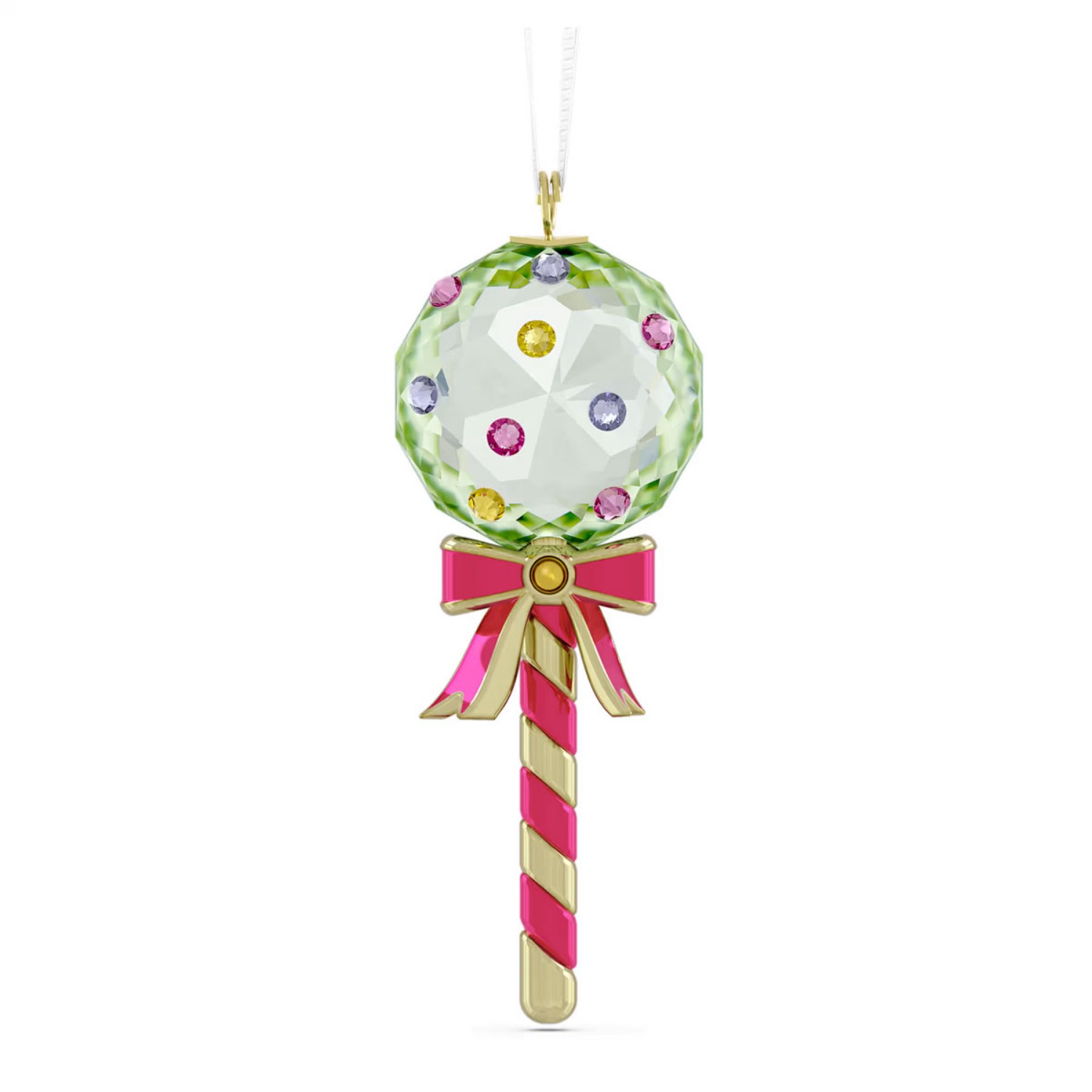 Swarovski figurer Holiday Cheers grønt juleornament i krystall med sløyfe - 5742104