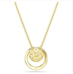Swarovski smykke Hyperbola pendant Round cut, White, Gold-tone plated - 5738248