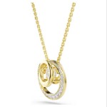 Swarovski smykke Hyperbola pendant Round cut, White, Gold-tone plated - 5738248