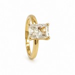 Forlovelsesring med Radiant cut Lab Grown diamant i 2.00 ct og River (E) - VVS2 - ABR21643LGGG