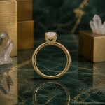 Forlovelsesring med Radiant cut Lab Grown diamant i 1.53 ct og River (E) - VVS2 - ABR21642LGGG
