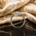 Diamantring forlovelsesring i hvitt gull med 0,51 ct W-Si - ABR21616