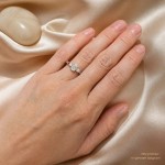 Diamantring forlovelsesring i hvitt gull med 0,51 ct W-Si - ABR21616