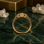 Diamantring forlovelsesring i gult gull med 0,40 ct W-Si - ABR21615