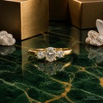 Diamantring forlovelsesring i gult gull med 0,40 ct W-Si - ABR21615