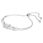 Swarovski armbånd Constella bangle Crystal pearl, Round cuts, White, Rhodium plated - 5705618