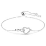Swarovski armband Infinity Heart, hvitt - 5524421