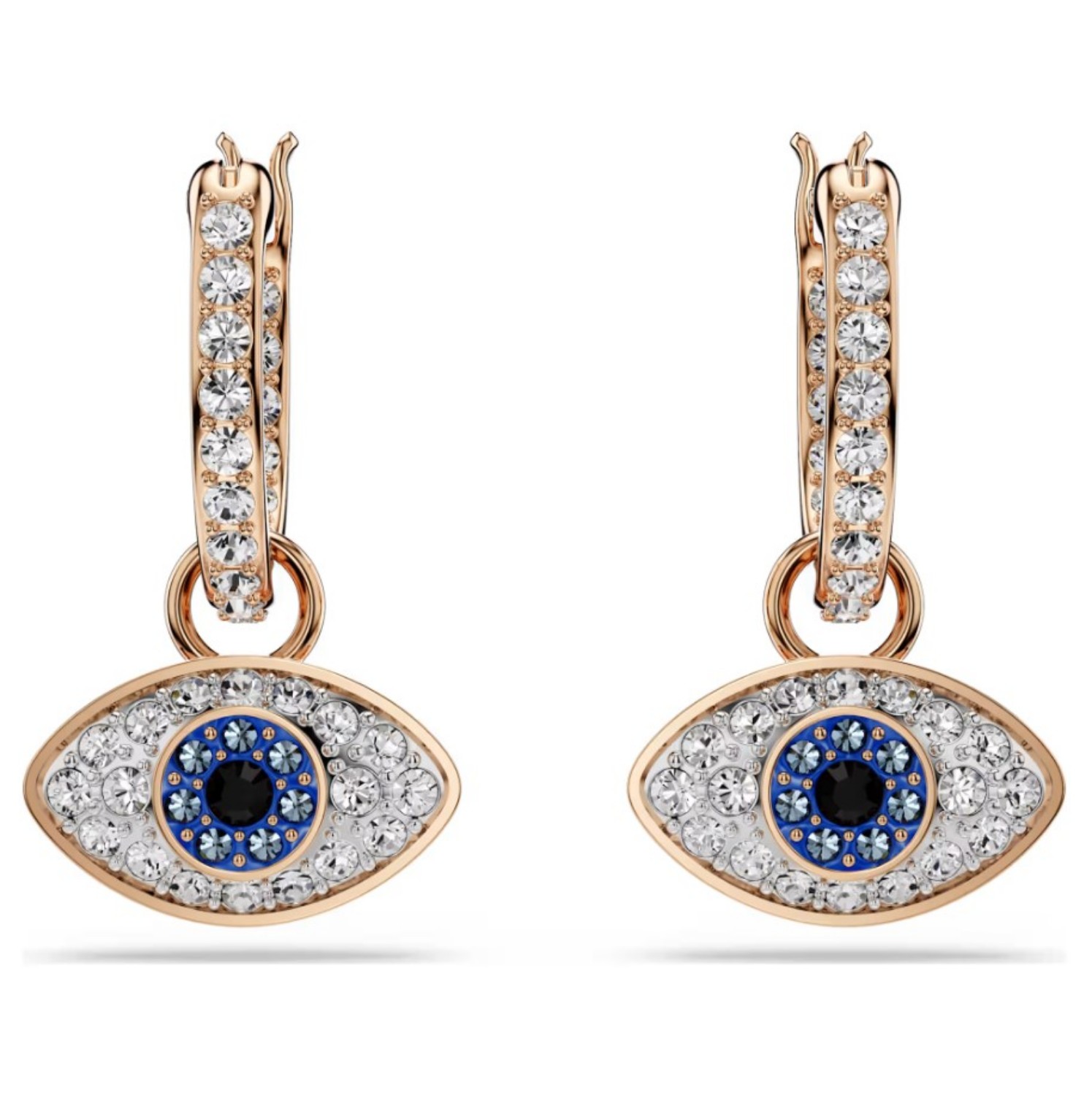 Swarovski øredobber Symbolica drop earrings Eye, Multicolored, Rose gold-tone plated - 5736982