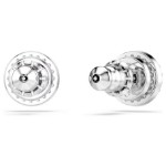 Swarovski øredobber Constella stud Round cut, Pavé, White, Rhodium plated - 5636269