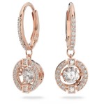 Swarovski øredobber Sparkling Dance, rose - 5504753