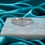 Forlovelsesring Idun i hvitt gull med diamant 0,15 ct TW Si - 2744060HV