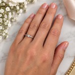 Forlovelsesring Idun i hvitt gull med diamant 0,15 ct TW Si - 2744060HV