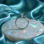 Forlovelsesring Idun i hvitt gull med diamant 0,15 ct TW Si - 2744060HV