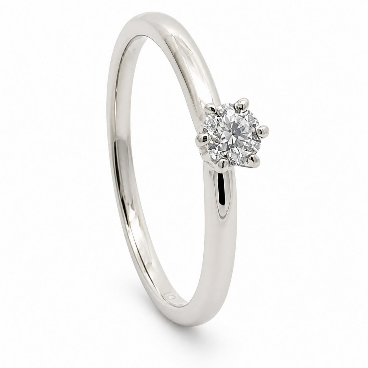 Forlovelsesring Idun i hvitt gull med diamant 0,15 ct TW Si - 2744060HV