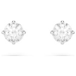 Swarovski øredobber Attract Round Pierced Earrings, White, Rhodium plated - 5408436