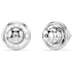 Swarovski øredobber Attract Round Pierced Earrings, White, Rhodium plated - 5408436