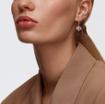 Swarovski Sparkling Dance Clover Pierced Earrings, Pink, Rose-gold tone plated øredobber - 5516477