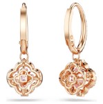 Swarovski Sparkling Dance Clover Pierced Earrings, Pink, Rose-gold tone plated øredobber - 5516477