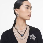Swarovski øredobber Ortyx hoop Triangle cut, Small, White, Rhodium plated - 5632467